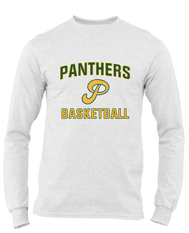 Peoria Panthers P Script Basketball #1 Men's LS T-Shirt