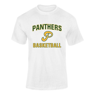 Peoria Panthers P Script Basketball #1 Men's SS T-Shirt