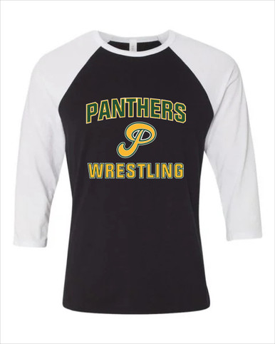 Peoria Panthers P Script Wrestling Men's Baseball T-Shirt