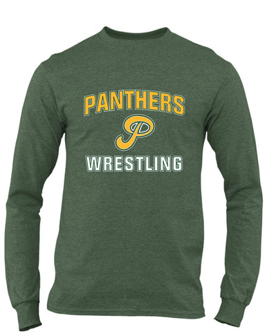 Peoria Panthers P Script Wrestling Men's LS T-Shirt