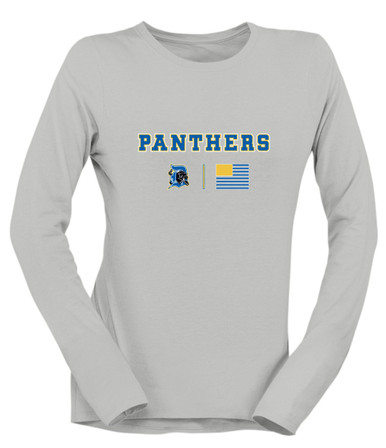 Dudley Panthers Team Colors Flag Women's Premium LS T-Shirt