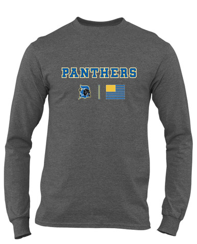 Dudley Panthers Team Colors Flag Men's Premium LS T-Shirt