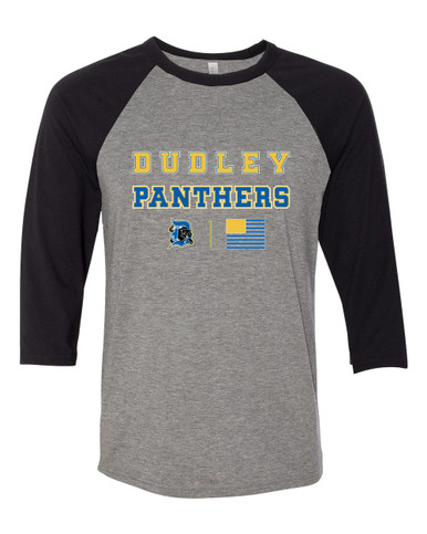 Dudley Panthers Spirit Flag Men's Baseball T-Shirt
