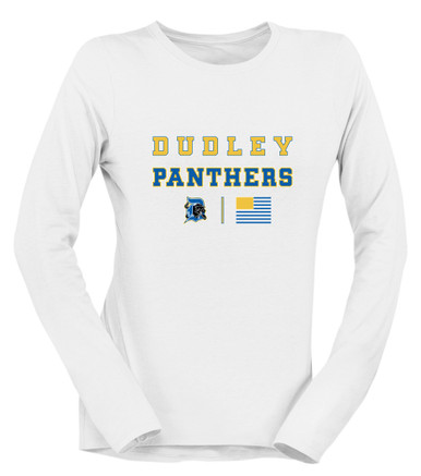 Dudley Panthers Spirit Flag Women's LS T-Shirt
