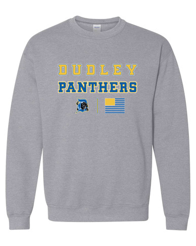 Dudley Panthers Spirit Flag Men's Sweatshirt