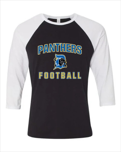 Dudley Panthers Football #1 Women's Baseball T-Shirt