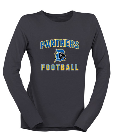 Dudley Panthers Football #1 Women's LS T-Shirt
