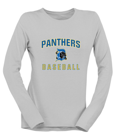 Dudley Panthers Baseball #1 Women's LS T-Shirt