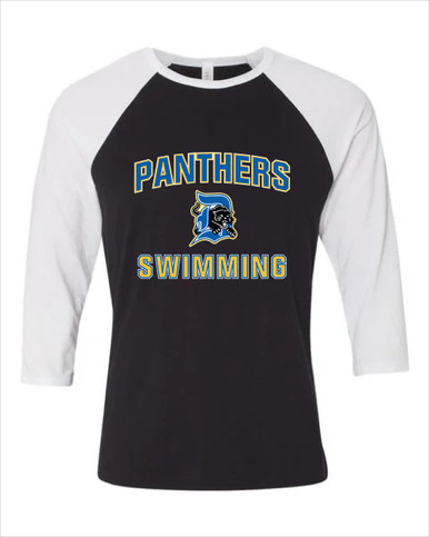 Dudley Panthers Swimming Women's Baseball T-Shirt