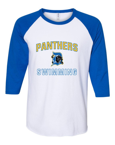 Dudley Panthers Swimming Men's Baseball T-Shirt