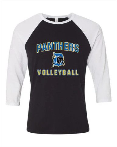 Dudley Panthers Volleyball Women's Baseball T-Shirt