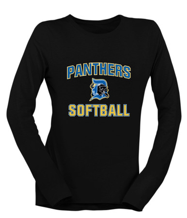 Dudley Panthers Softball #1 Women's LS T-Shirt