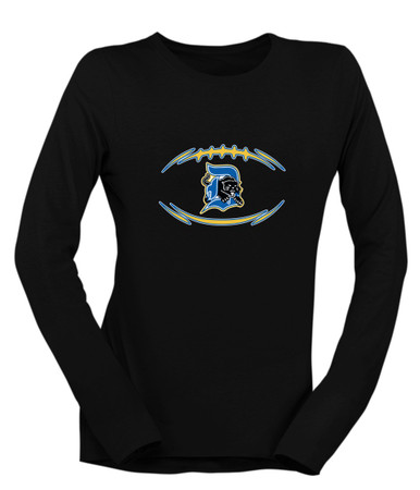 Dudley Panthers Football #3 Women's LS T-Shirt