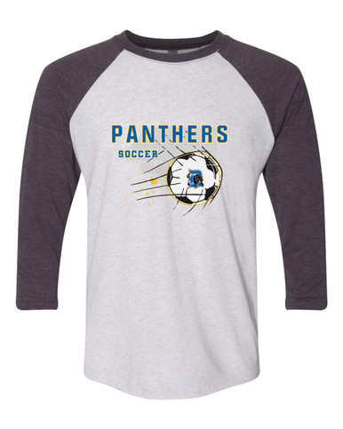 Dudley Panthers Soccer #2 Women's Baseball T-Shirt
