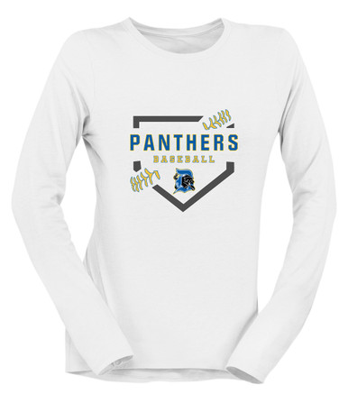 Dudley Panthers Baseball #2 Women's LS T-Shirt