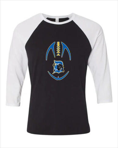 Dudley Panthers Football #4 Women's Baseball T-Shirt