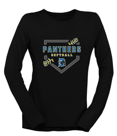 Dudley Panthers Softball #2 Women's Premium LS T-Shirt