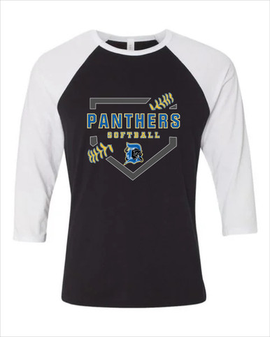 Dudley Panthers Softball #2 Women's Baseball T-Shirt
