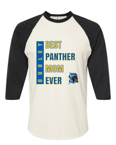 Dudley Panthers Best Panther Mom Women's Baseball T-Shirt