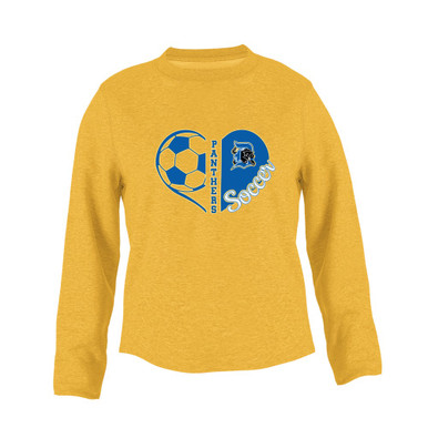 Dudley Panthers Heart Soccer Women's Sweatshirt