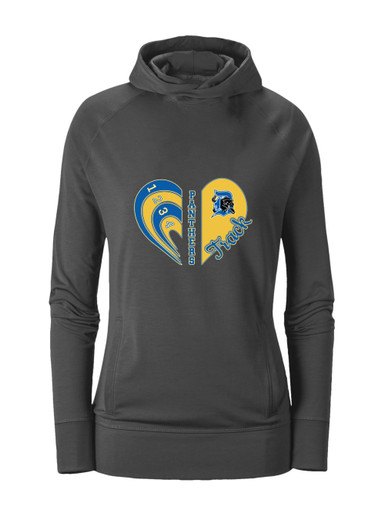 Dudley Panthers Heart Track Women's Hoodie