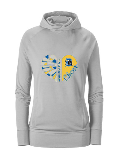 Dudley Panthers Heart Cheer Women's Hoodie