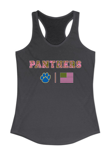 Dudley Panthers Paw Pink Camo Flag Women's Tank Top