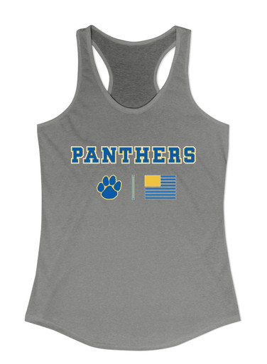 Dudley Panthers Paw Team Colors Flag Women's Tank Top