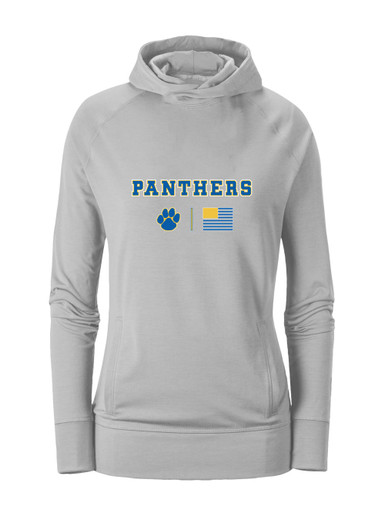 Dudley Panthers Paw Team Colors Flag Women's Hoodie