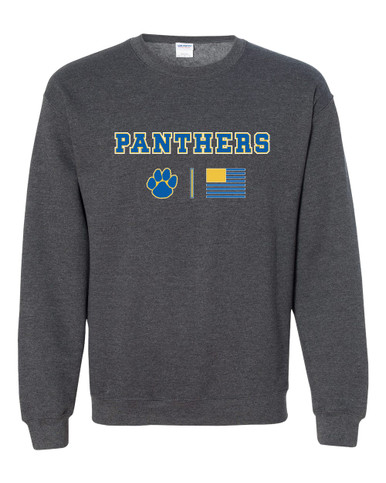 Dudley Panthers Paw Team Colors Flag Men's Sweatshirt