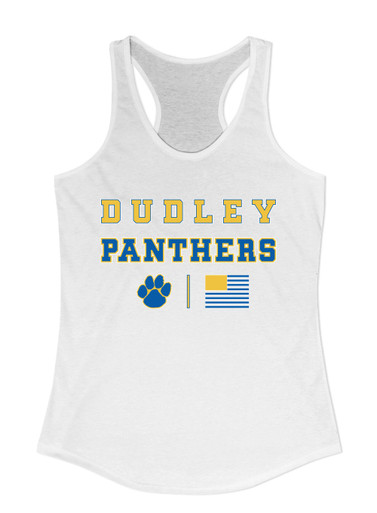 Dudley Panthers Paw Spirit Flag Women's Tank Top