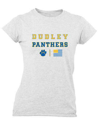 Dudley Panthers Paw Spirit Flag Women's SS T-Shirt