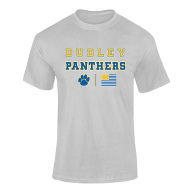 Dudley Panthers Paw Spirit Flag Men's SS T-Shirt