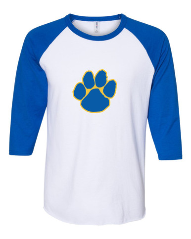 Dudley Panthers Paw Mascot #1 Women's Baseball T-Shirt