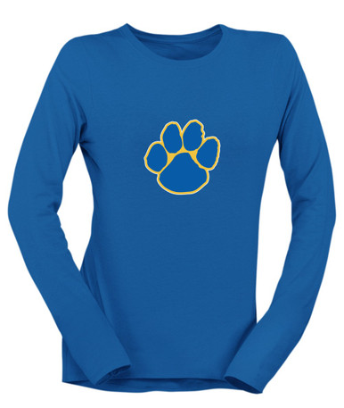 Dudley Panthers Paw Mascot #1 Women's Premium LS T-Shirt