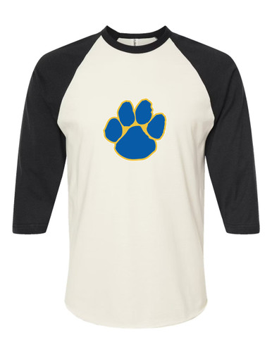 Dudley Panthers Paw Mascot #1 Men's Baseball T-Shirt