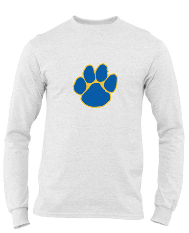Dudley Panthers Paw Mascot #1 Men's LS T-Shirt