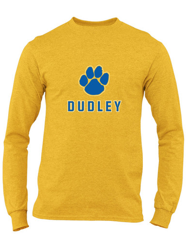Dudley Panthers Paw Mascot #2 Men's LS T-Shirt