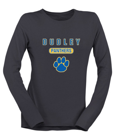 Dudley Panthers Paw Mascot #3 Women's Premium LS T-Shirt