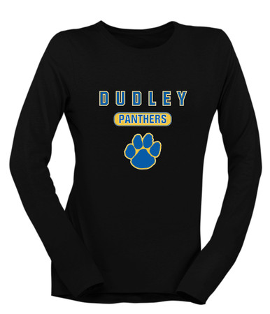 Dudley Panthers Paw Mascot #3 Women's LS T-Shirt