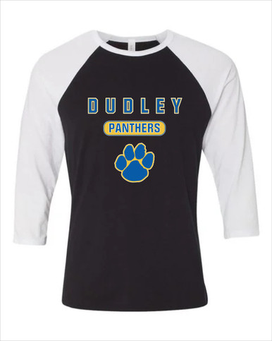 Dudley Panthers Paw Mascot #3 Men's Baseball T-Shirt