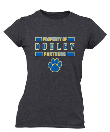 Dudley Panthers Paw Property Of Women's SS T-Shirt