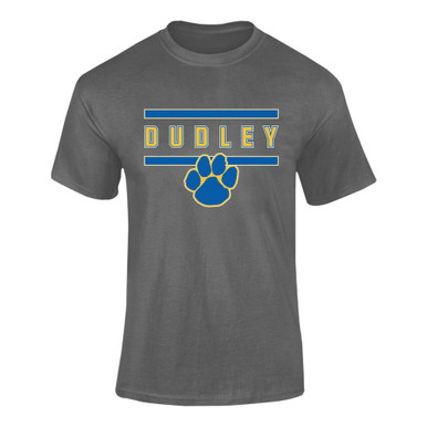Dudley Panthers Paw Mascot #4 Men's SS T-Shirt