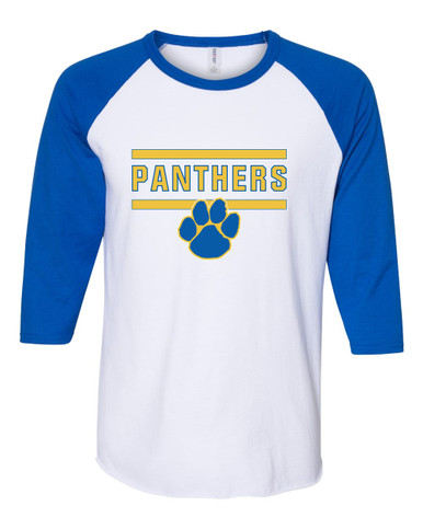 Dudley Panthers Paw Mascot #5 Women's Baseball T-Shirt