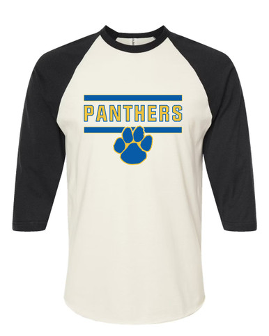 Dudley Panthers Paw Mascot #5 Men's Baseball T-Shirt