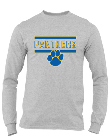 Dudley Panthers Paw Mascot #5 Men's LS T-Shirt