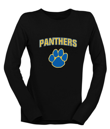 Dudley Panthers Paw Mascot #6 Women's Premium LS T-Shirt