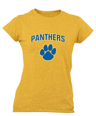Dudley Panthers Paw Mascot #6 Women's Premium SS T-Shirt