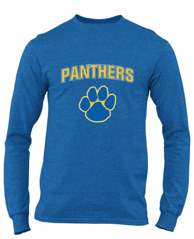 Dudley Panthers Paw Mascot #6 Men's Premium LS T-Shirt