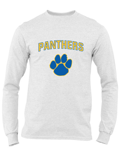 Dudley Panthers Paw Mascot #6 Men's LS T-Shirt
